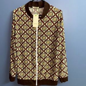 Light sweater, not authentic. Super soft and comfortable. Is a true XL